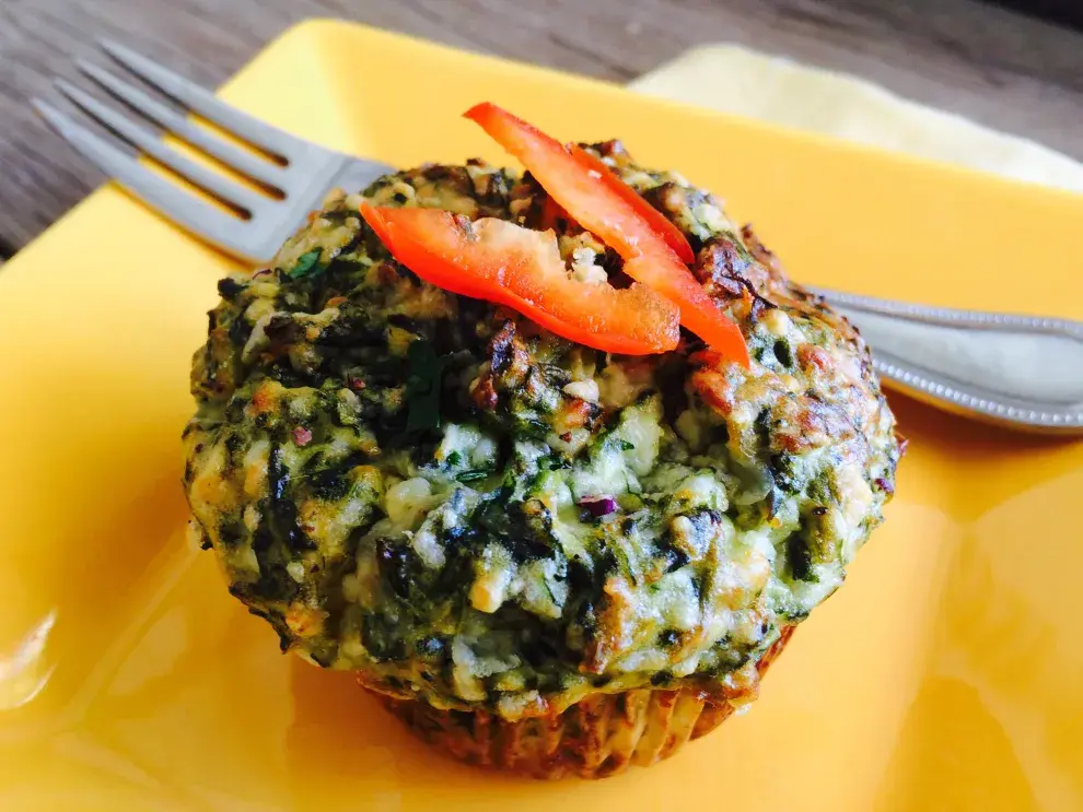 Los muffins de acelga son una alternativa tentadora para variar de la ensalada