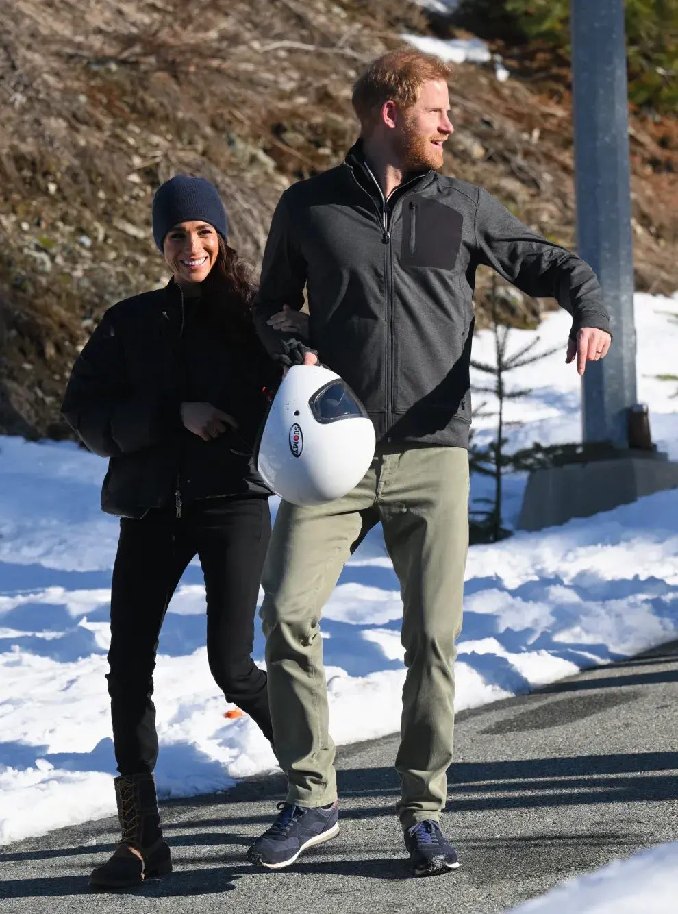 Meghan Markle y el príncipe Harry en los Invictus Games, en febrero de 2024.