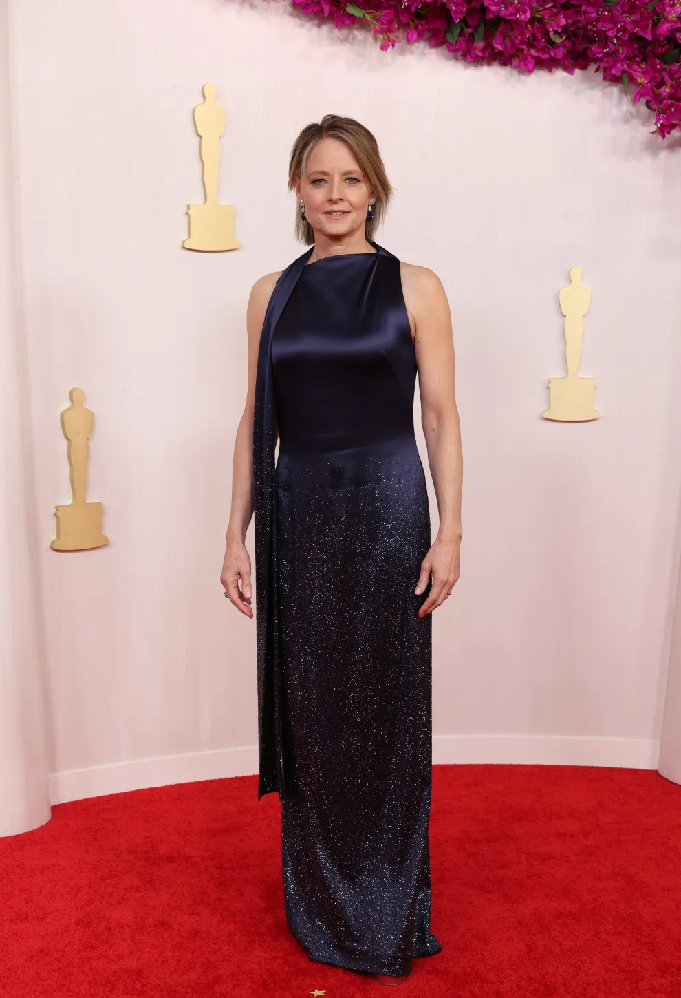  Jodie Foster en la alfombra roja de los Premios Oscar 2024.