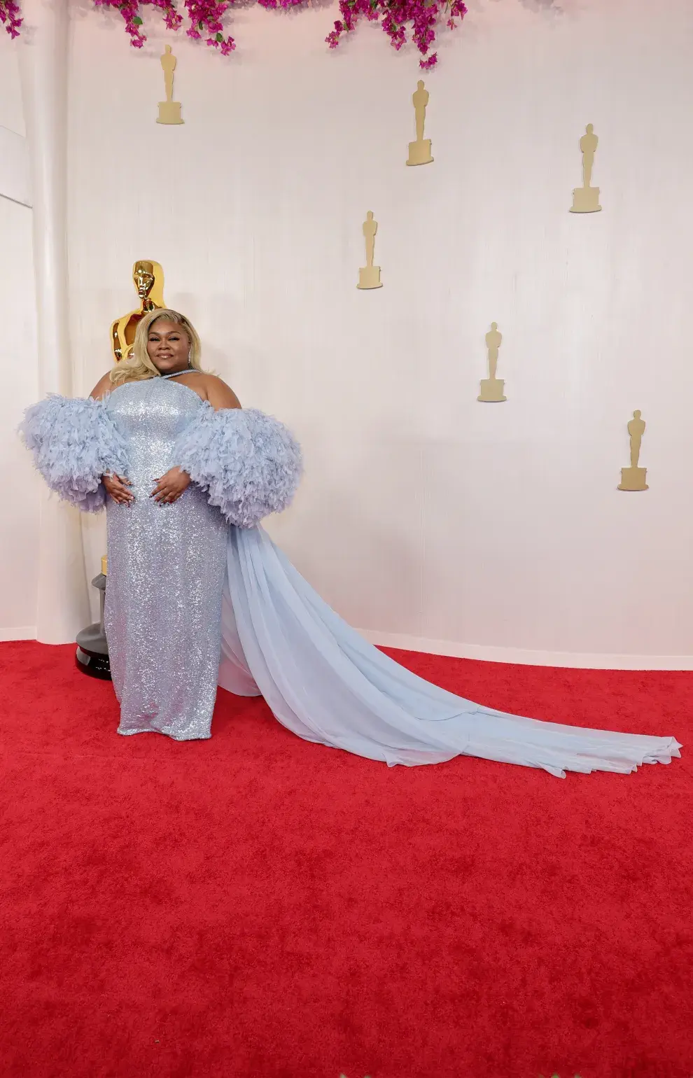 Da'Vine Joy Randolph en la alfombra roja de los Premios Oscar 2024.