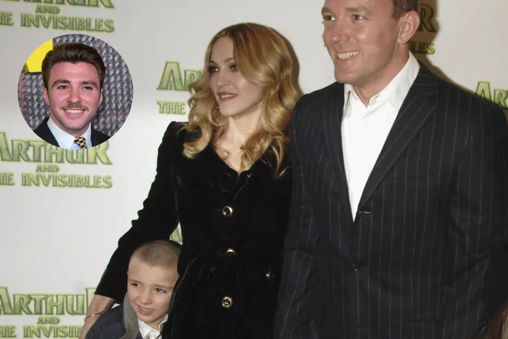 Rocco Ritchie con sus padres, Madonna y Guy Ritchie.