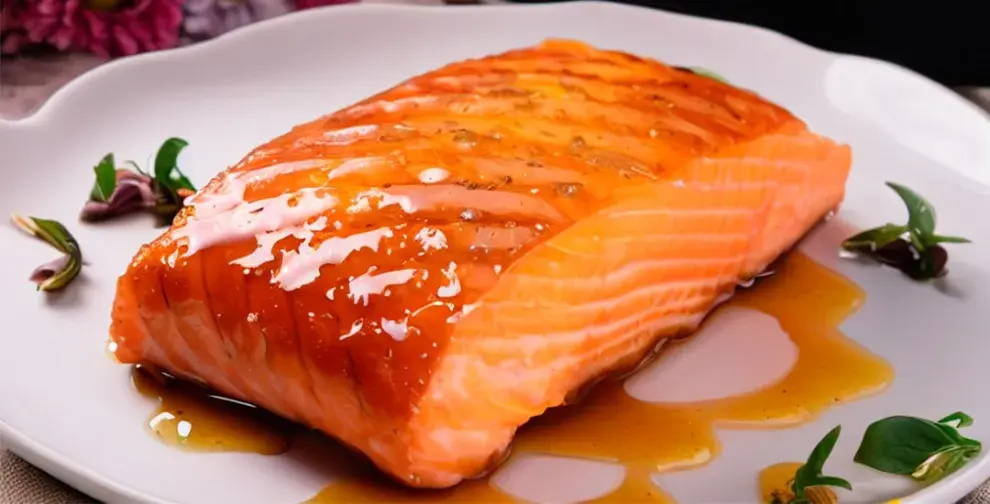 Salmón glaseado con miel, una delicia saludable