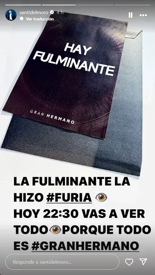 Así reveló Santiago del Moro quién hizo la fulminante.