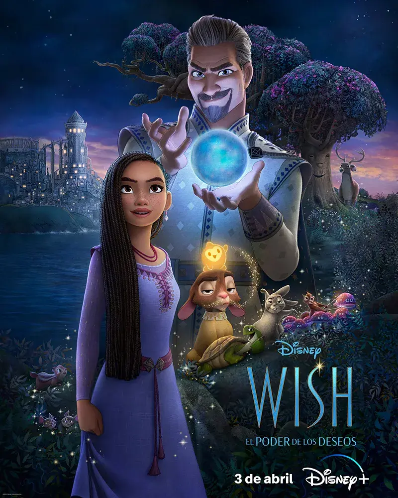 Poster oficial de la llegada de Wish al streaming.
