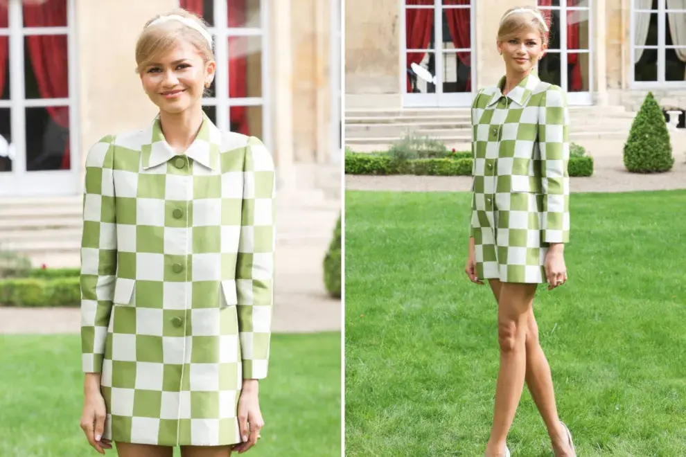 Zendaya lució un vestido de Louis Vuitton que homenajeó la historia de la famosa casa de moda.