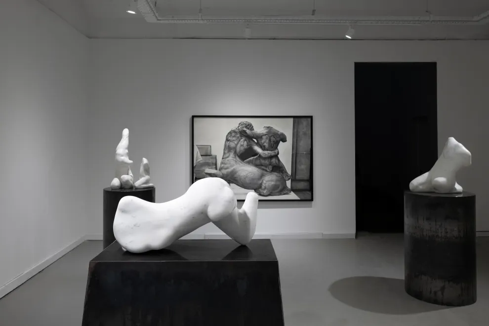 Esculturas y carbonillas crean la constelación de Alexis Minkiewicz en la nueva sala de la Galería Aldo de Sousa