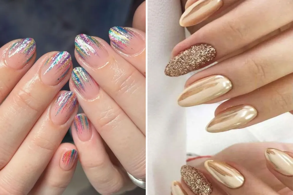 8 diseños de glitter nail art para sumarte a la tendencia de los brillos.