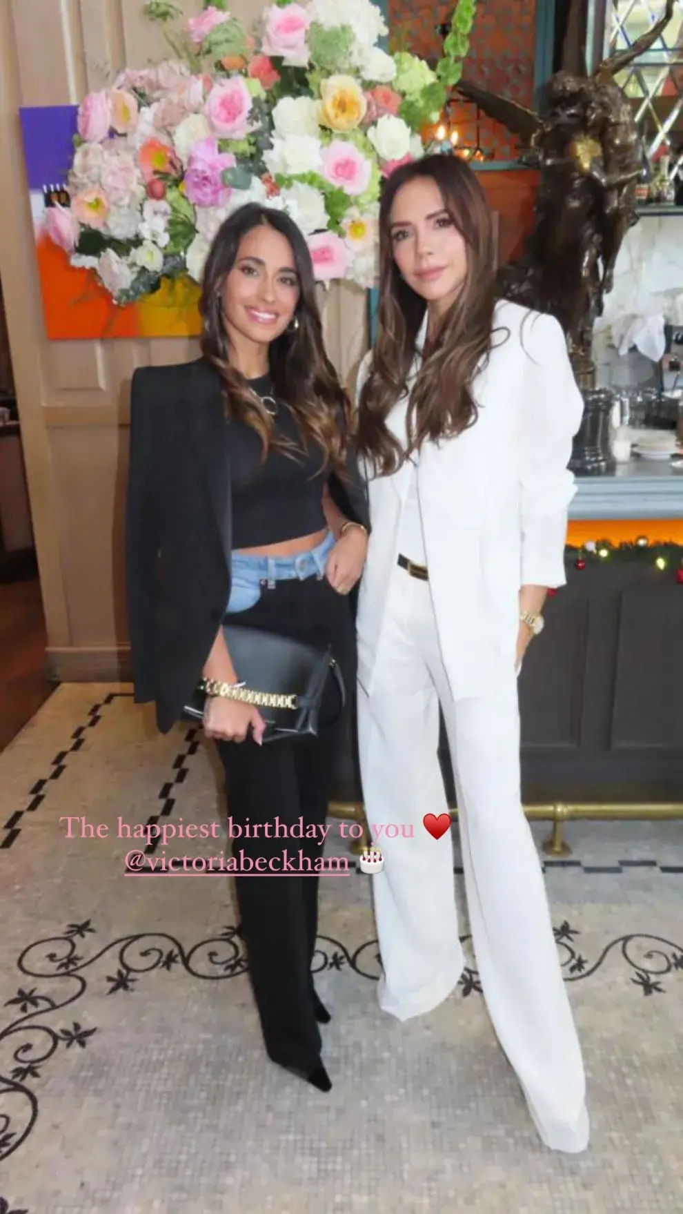 El saludo de cumpleaños de Antonela Roccuzzo a Victoria Beckham.