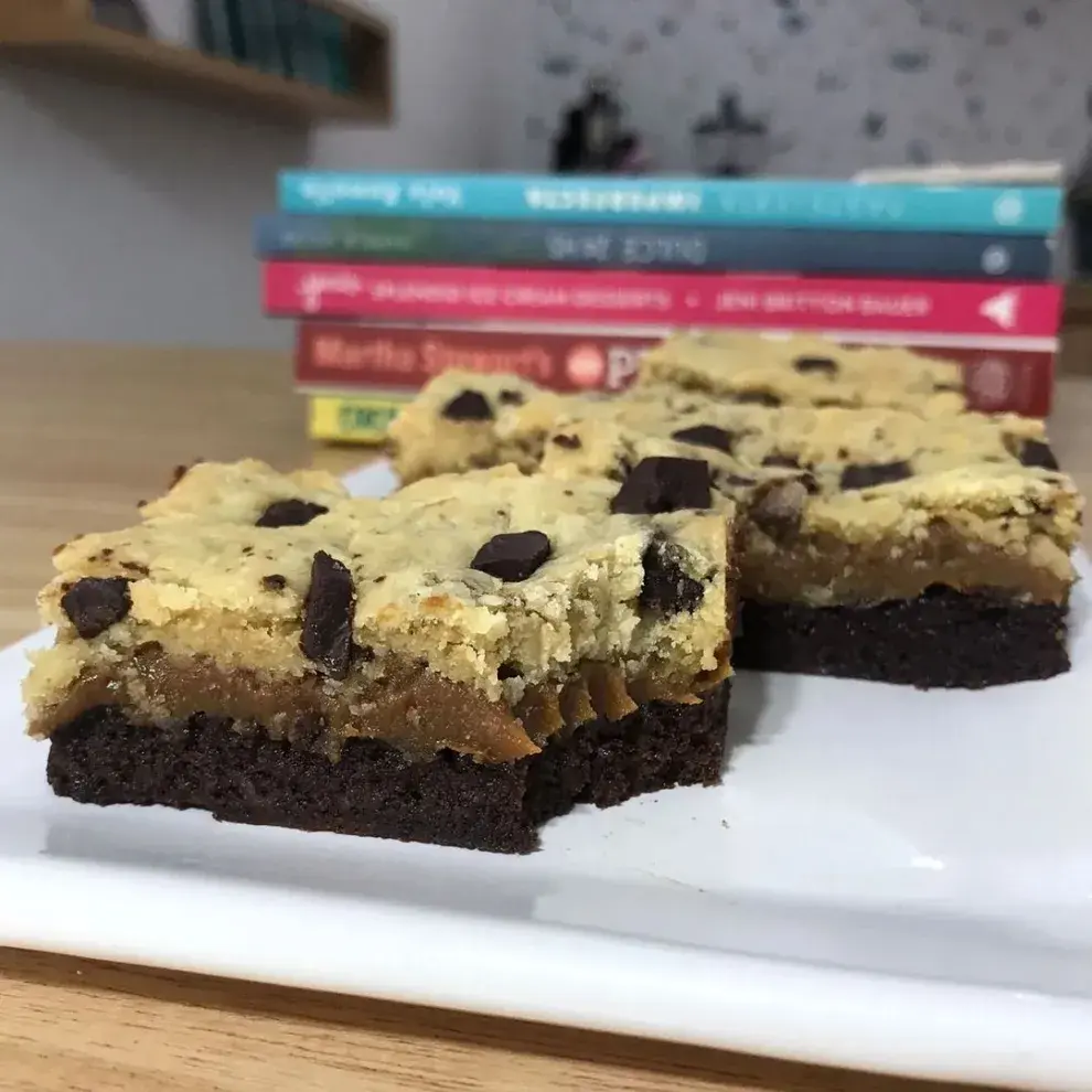 La receta de Valu Ramallo de los brookies: una fusión entre brownie y cookie.