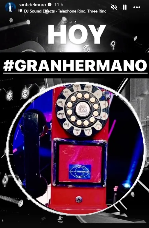 El anuncio del regreso del teléfono rojo a Gran Hermano el 11 de abril.