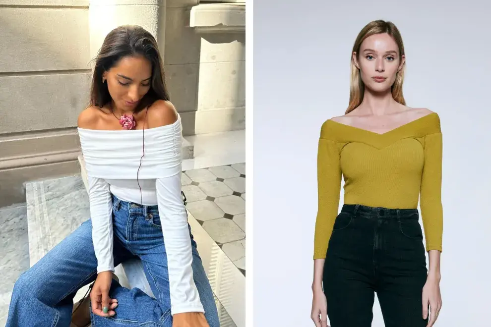 7 prendas off shoulder que son tendencia este otoño.