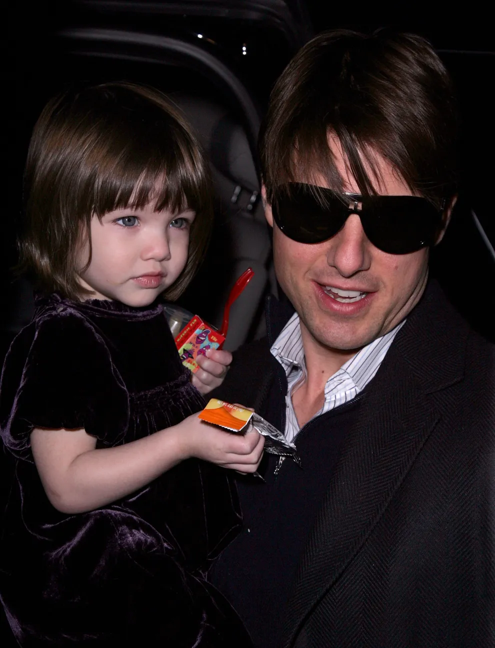 Tom Cruise con su pequeña hija, Suri.
