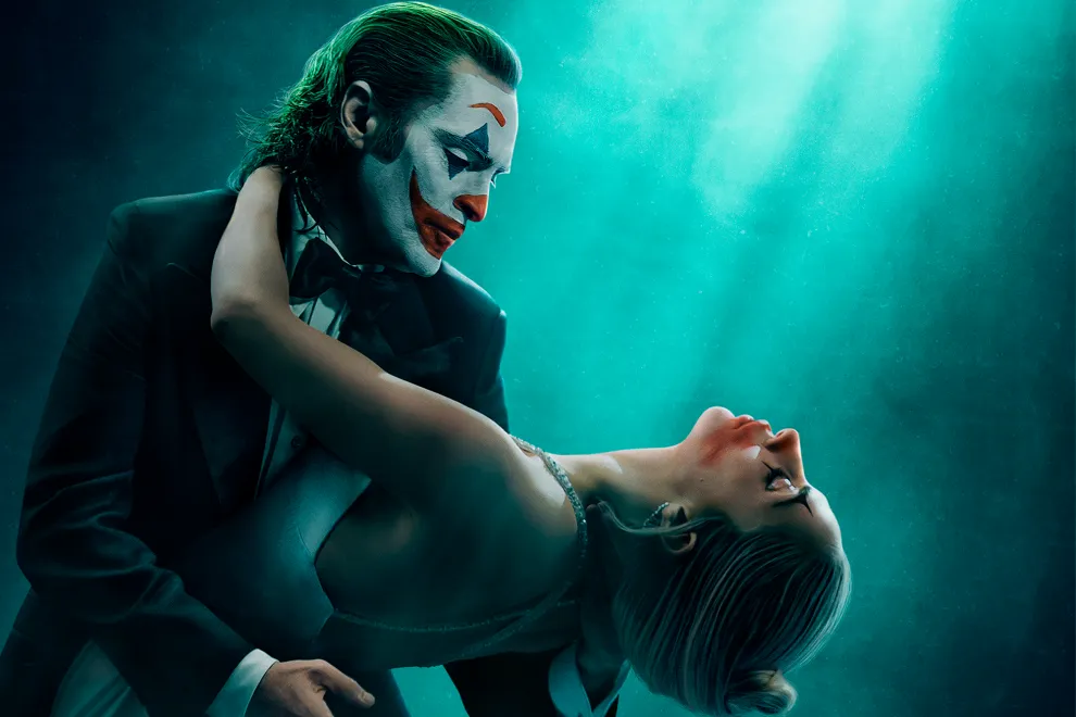 Joaquin Phoenix y Lady Gaga en el póster de Joker 2.