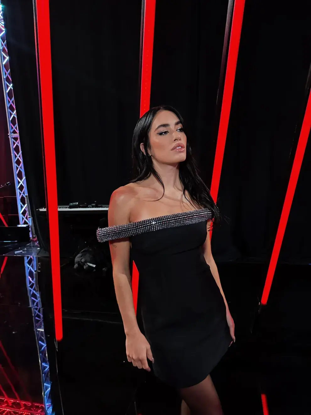 Lali Espósito en el primer programa de Factor X, en España.