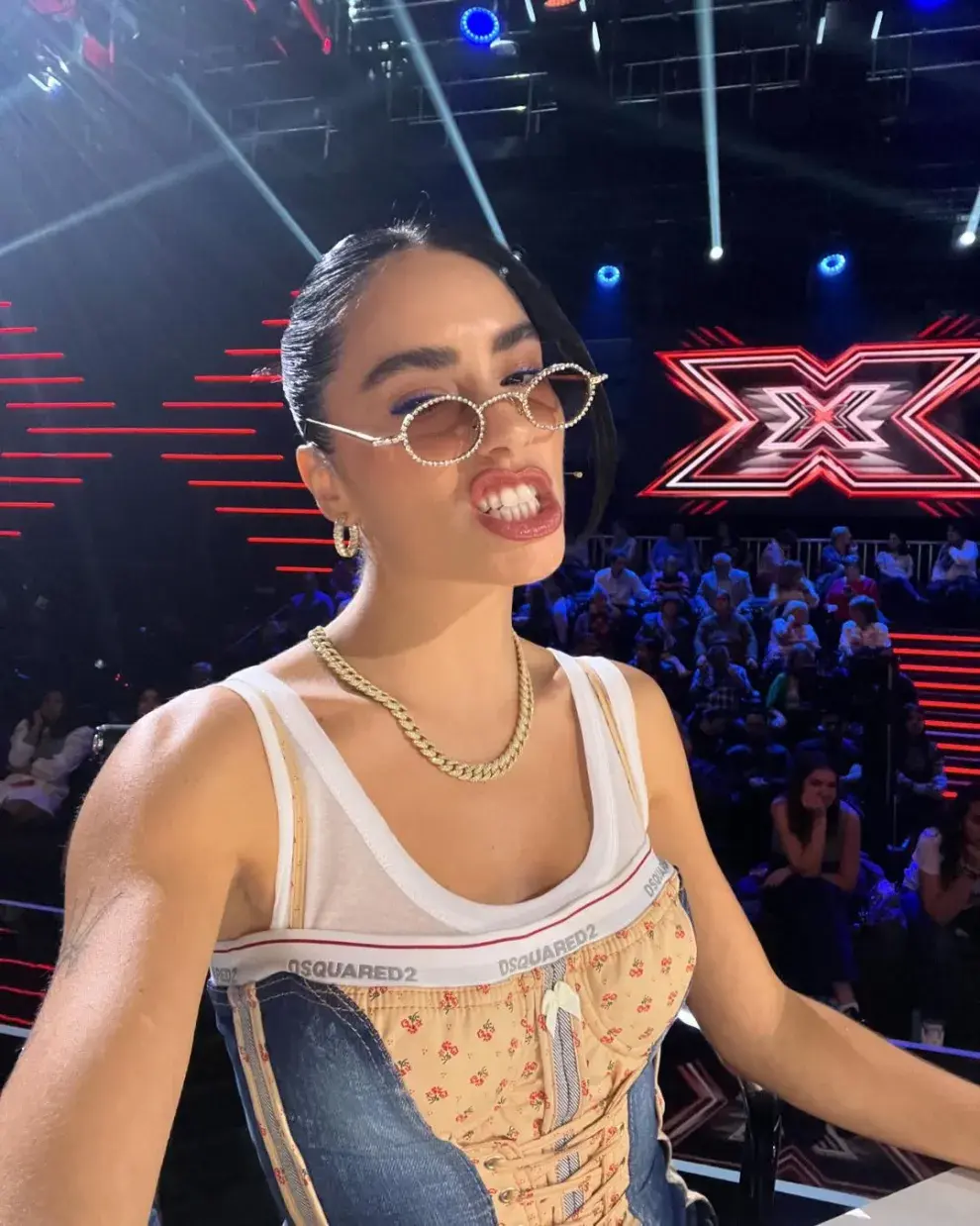 Lali Espósito en Factor X, en España.