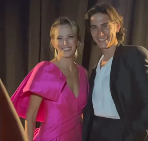 Luisana Lopilato y Enzo Vogrincic en los Premios Platino 2024.