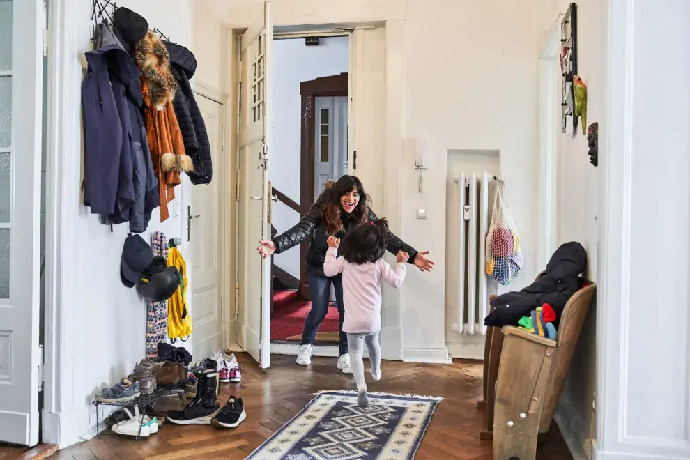 Los mudrooms son recibidores diseñados para que cada miembro de la familia deje todo elemento contaminado del exterior al ingresar a la casa.