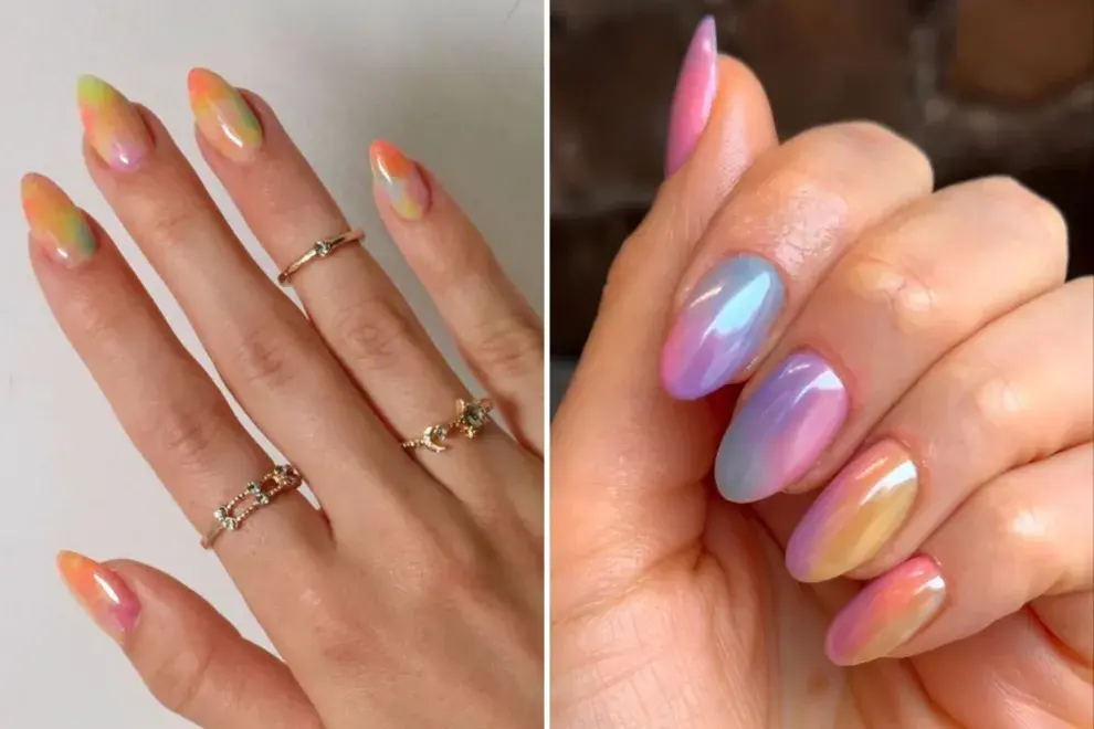 7 diseños de uñas que se suman a la tendencia de las uñas en colores pasteles.