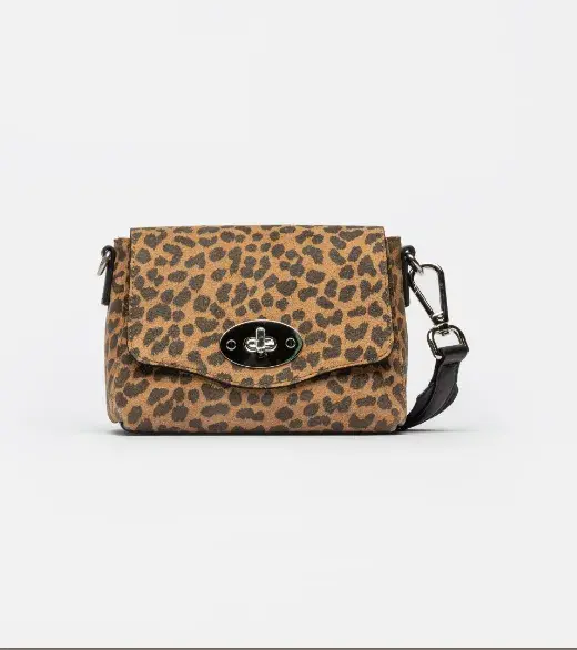 Mini bag leopard print, Prune $89.900