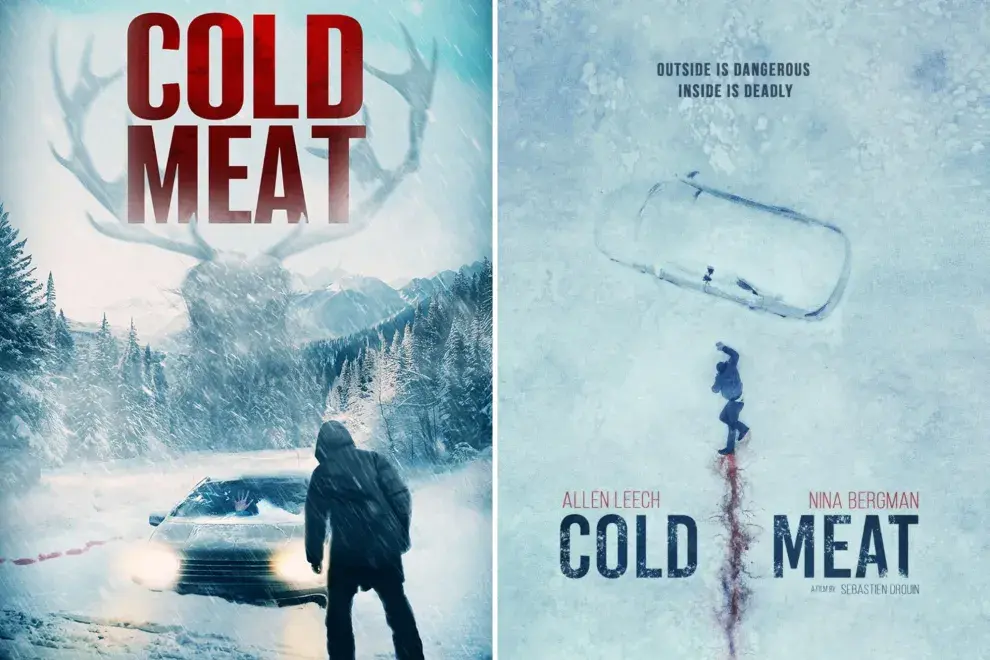 Los afiches promocionales de Cold Meat.