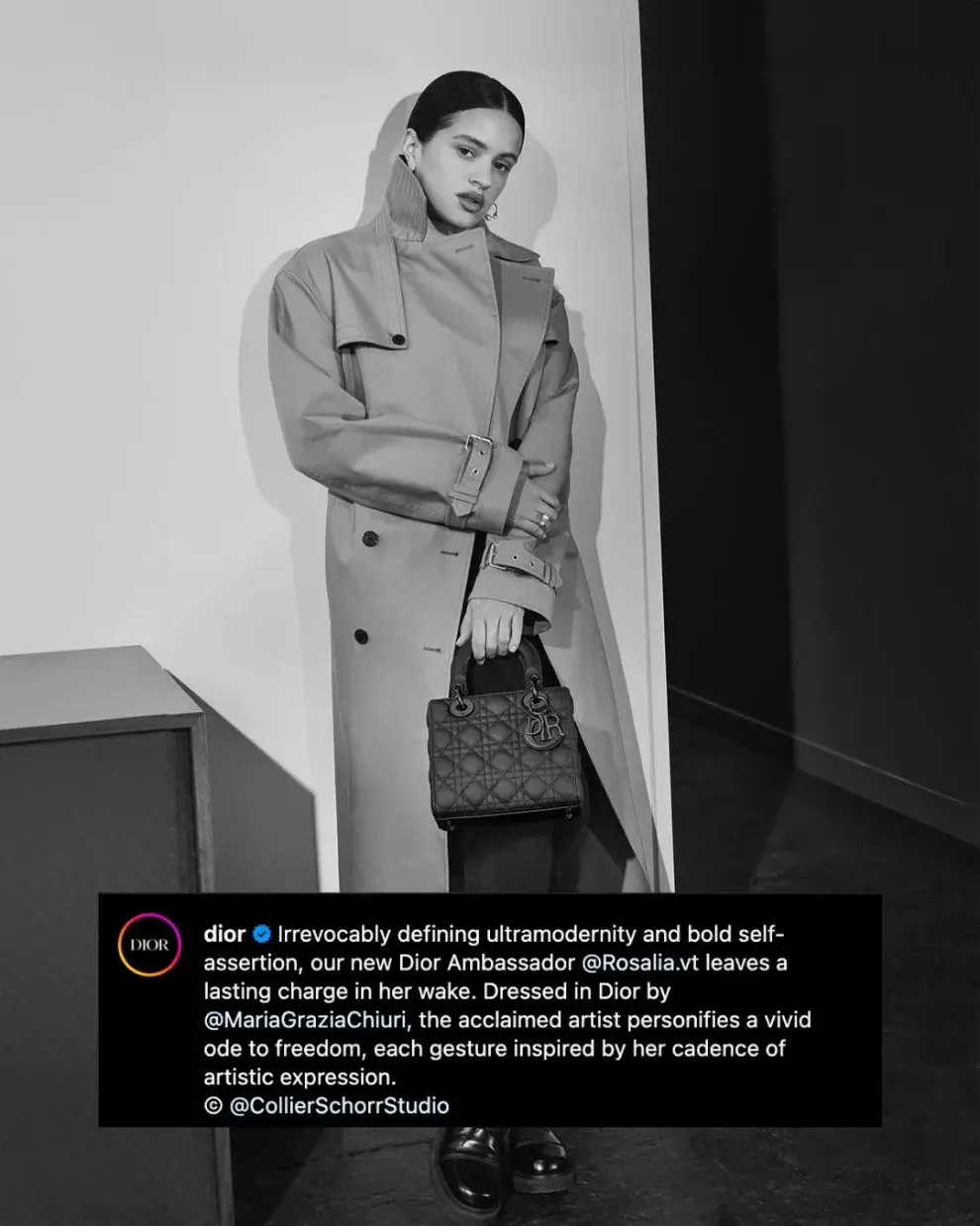 La tercera foto de Rosalía como embajadora de Dior.