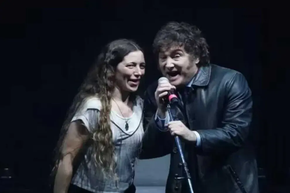 Ana Tamagno se sumó al show del presidente de la Nación, Javier Milei, en el Luna Park y cantó junto a él. 