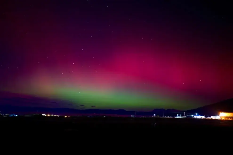 Auroras en Ushuaia por estos días