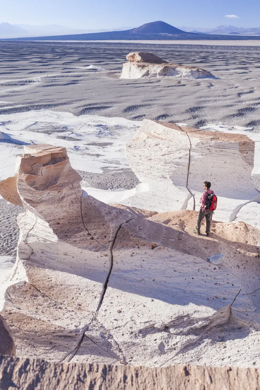 Campo de piedra pómez.