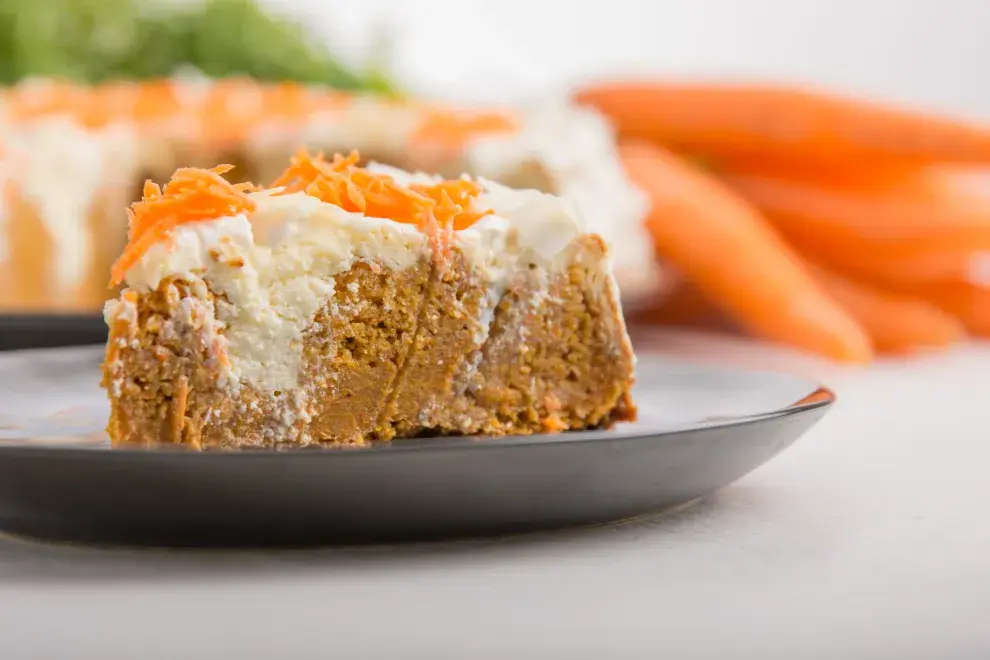 Carrot cake de avena: rica y saludable.