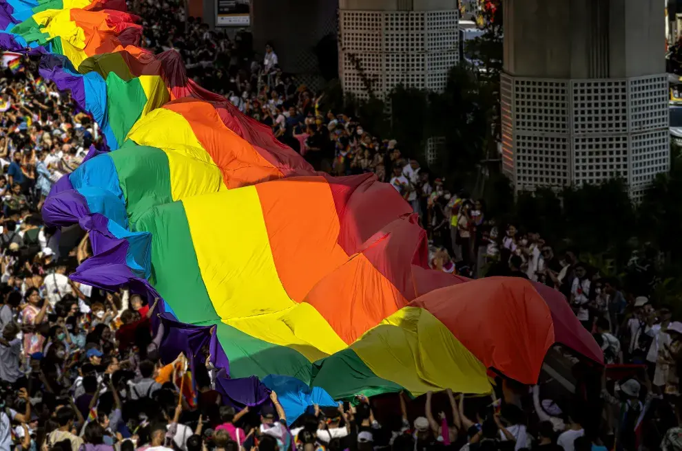 Marcha del Orgullo Gay en Tailandia.