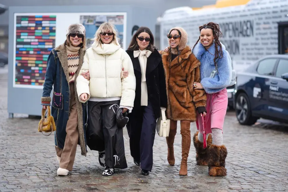 Street style en la semana de la moda de Copenhague. 