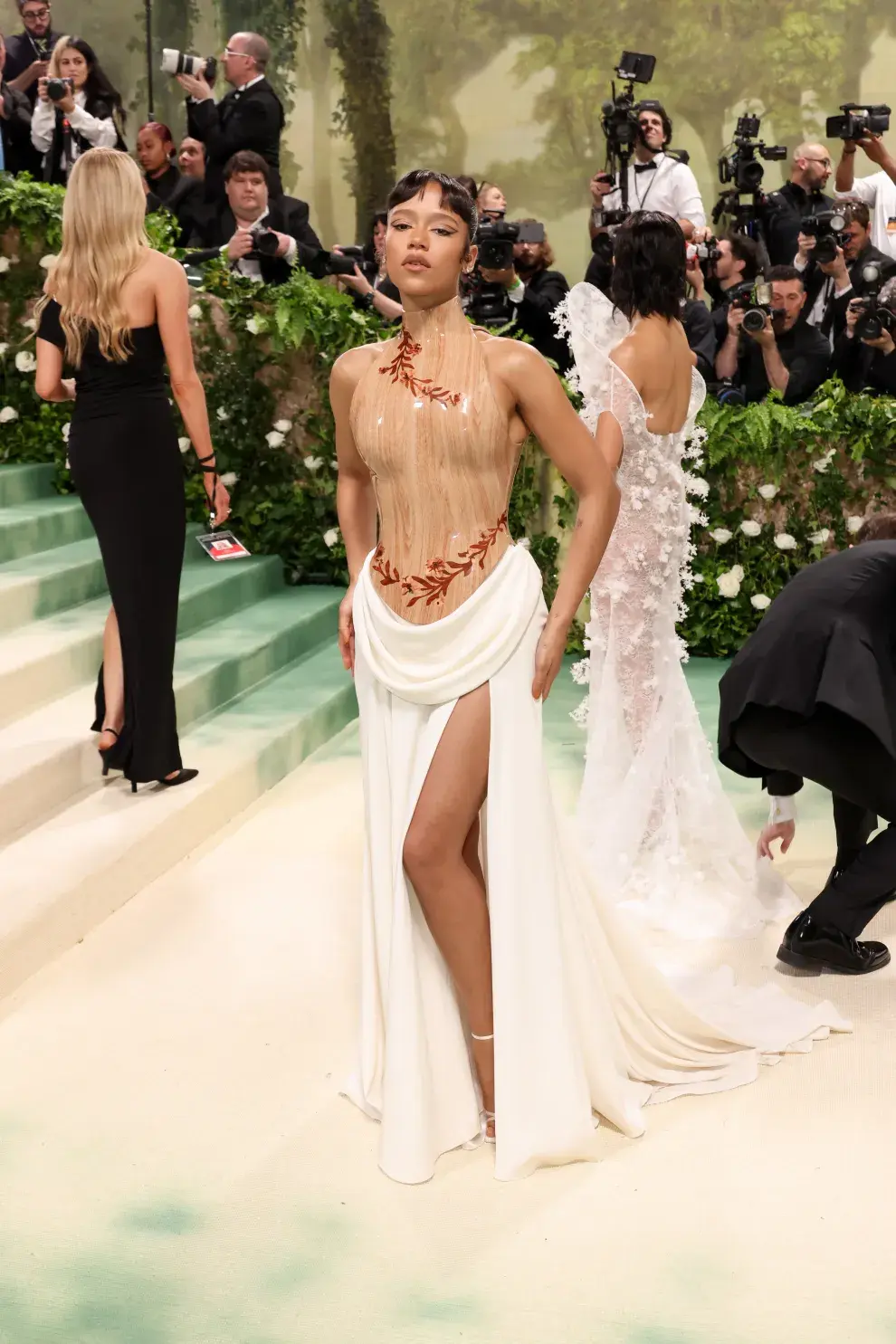 Taylor Russell en la Met Gala, el 6 de mayo de 2024.