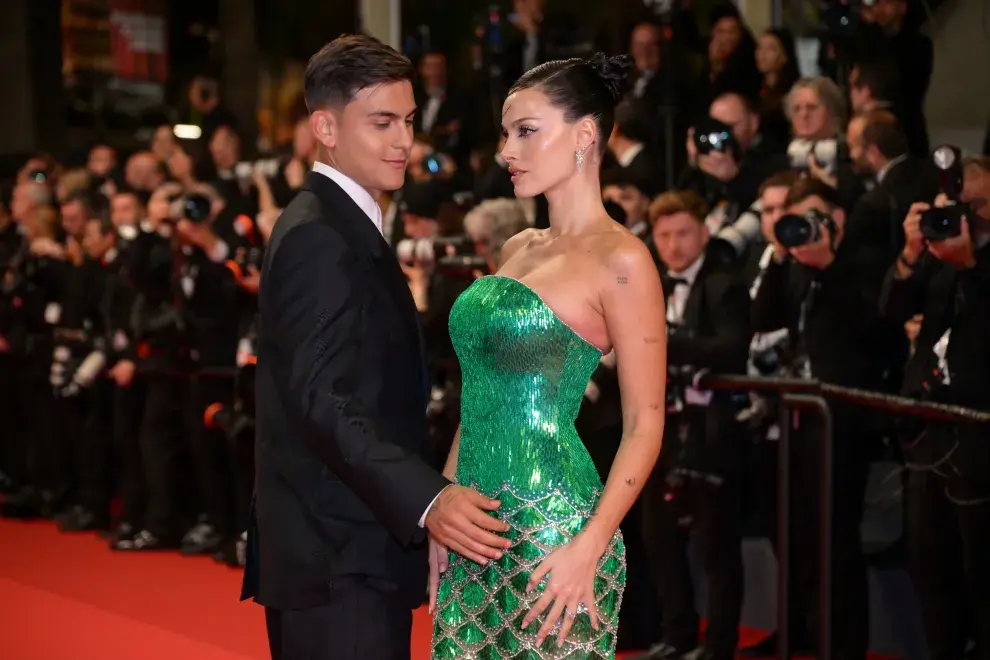 Oriana Sabatini y Paulo Dybala en el Festival de Cannes 2024.