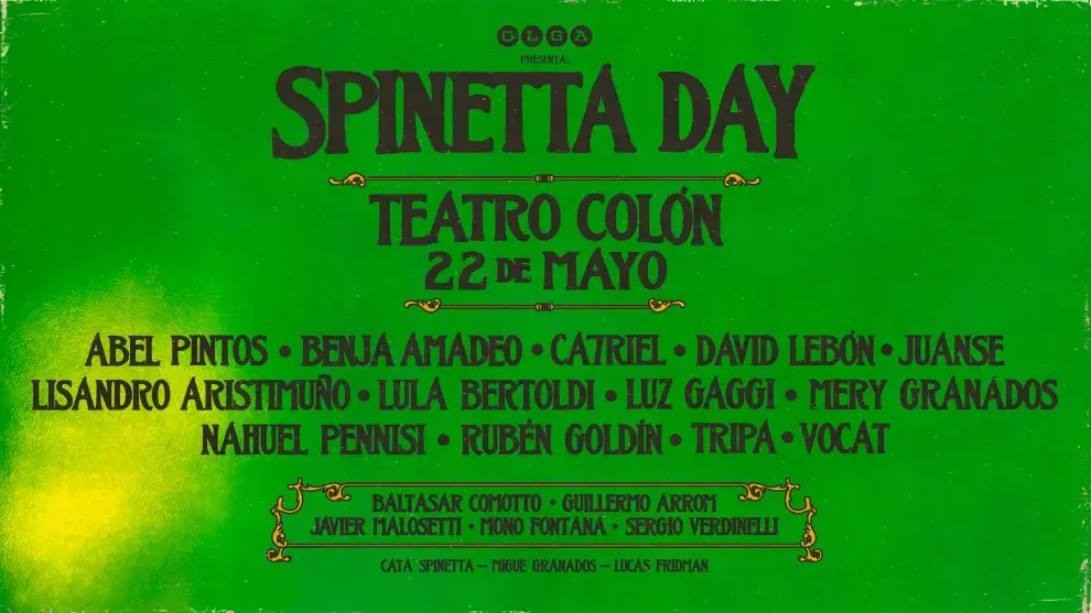 El Spinetta Day de Olga tendrá lugar el 22 de mayo.