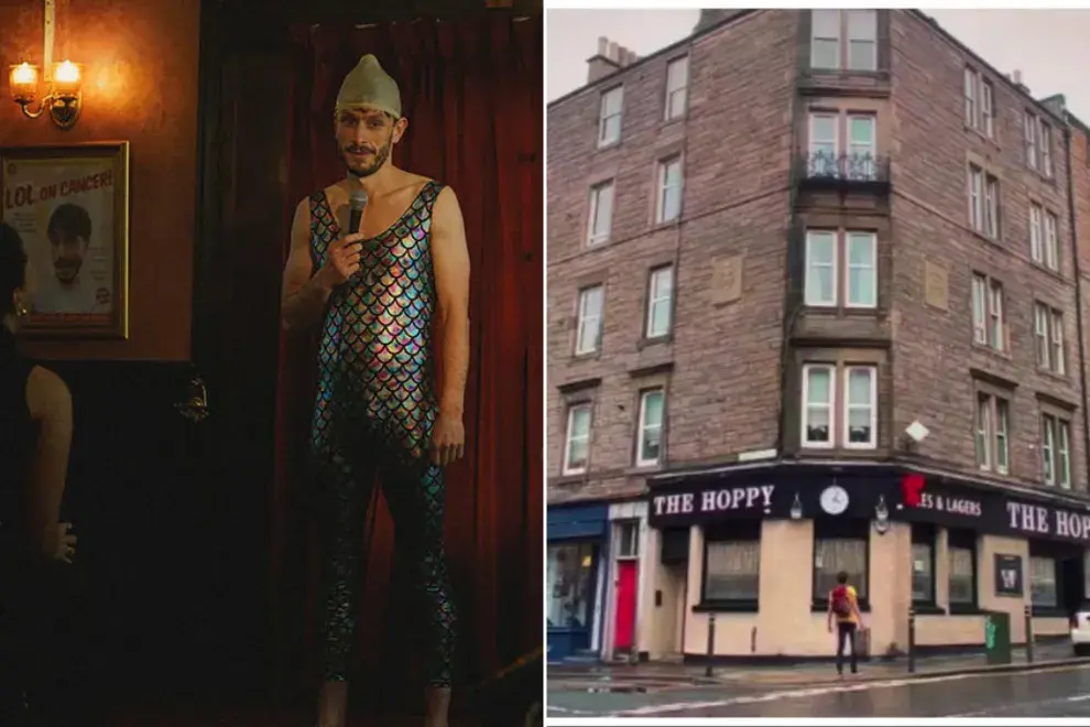 The Hoppy, en Edimburgo, es la locación en donde se filmó la secuencia del Festival de Comedia.