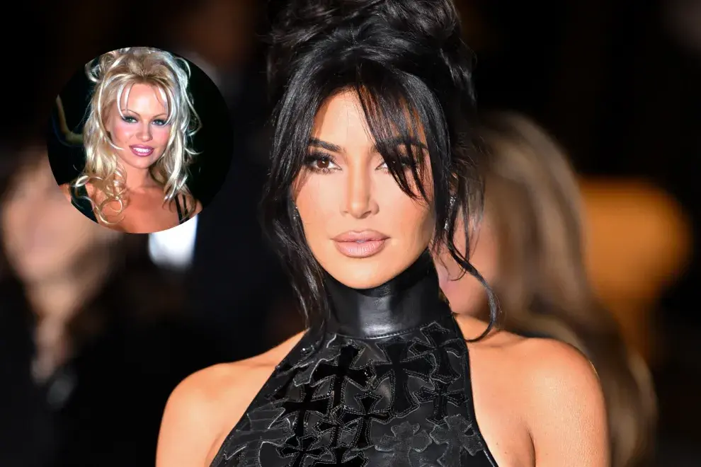 Kim Kardashian homenajeó a Pamela Anderson con su nuevo look.