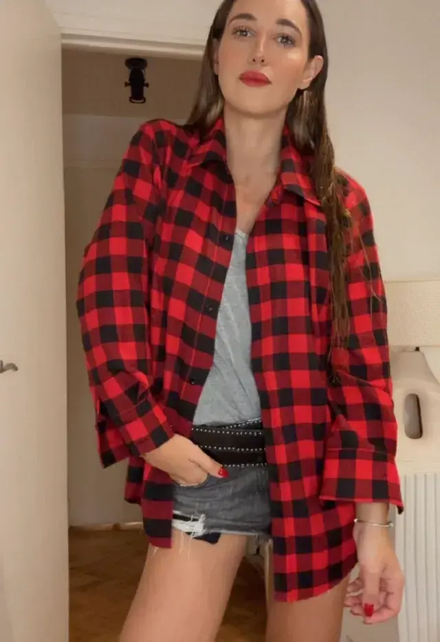 Cuadrillé rojo y negro, es EL clásico de las camisas leñadoras. @alas_online