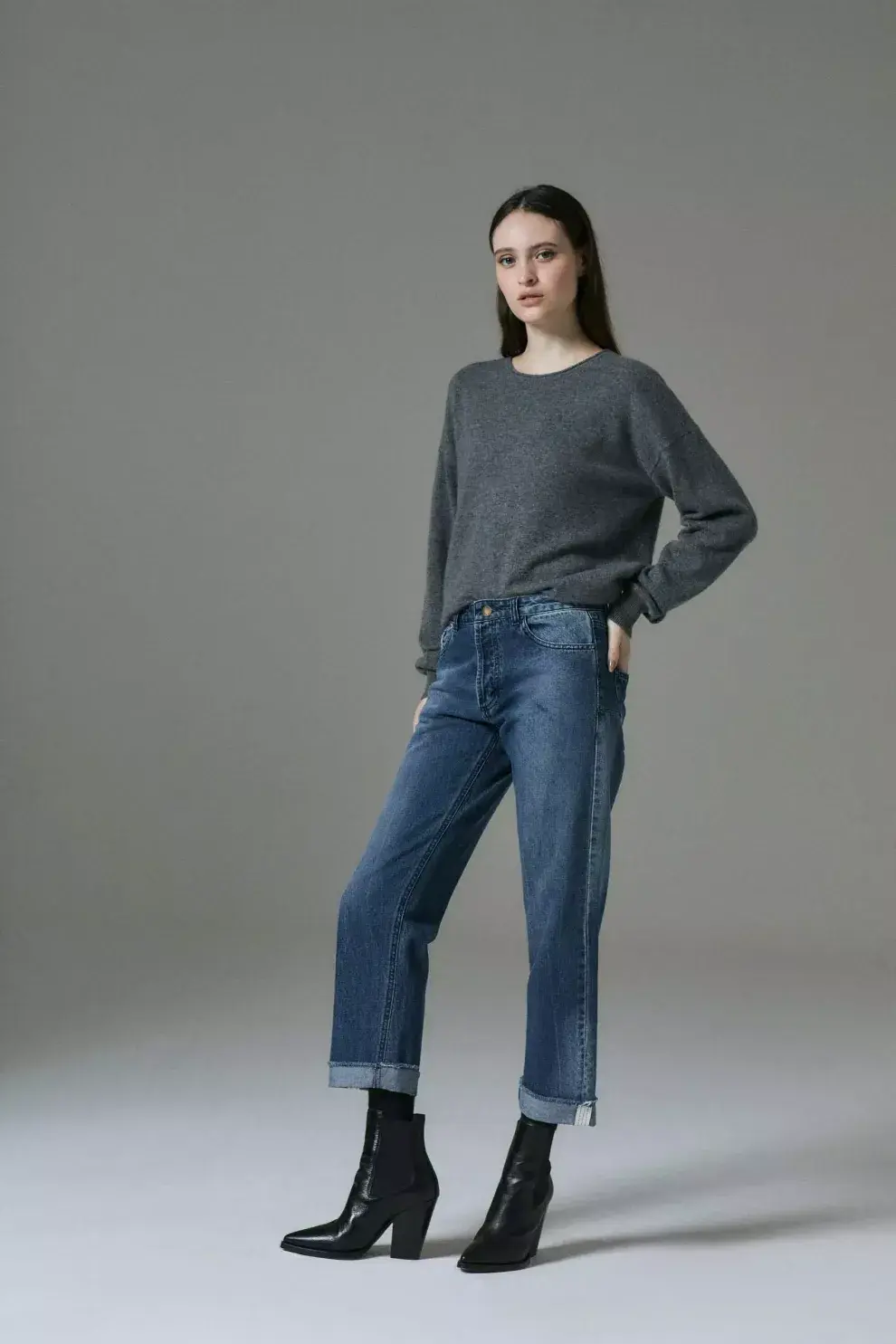 Un clásico by Juliana: su modelo de jean straight, un infaltable para el guardarropas de invierno.