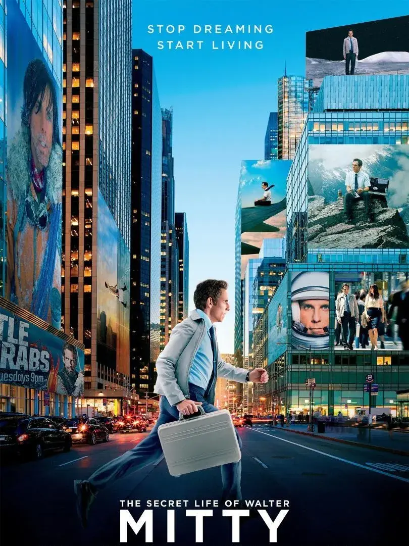 Poster de La increíble vida de Walter Mitty, película de Ben Stiller.