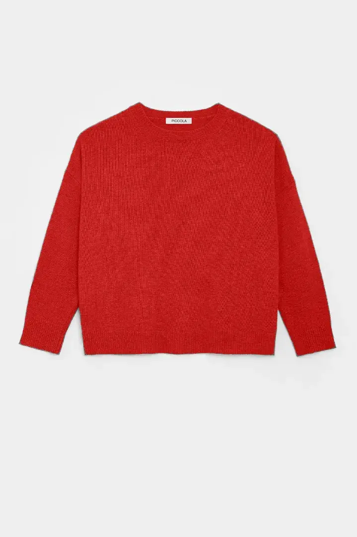 En rojo tendencia, blend de Cashmere y lana. @piccola_basics