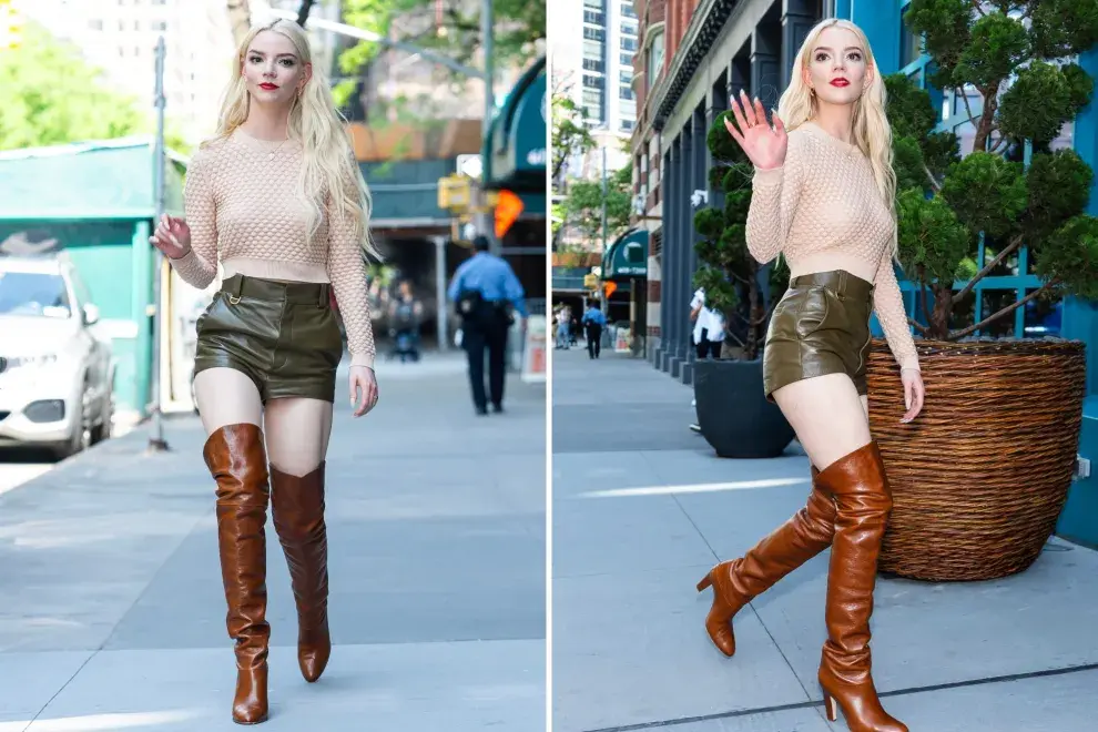 Anya Taylor Joy durante su paseo en Nueva York.