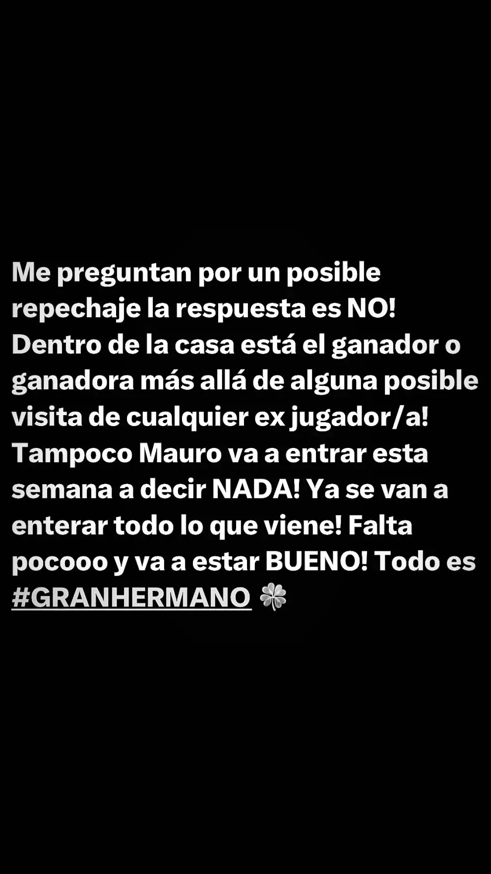 Santiago del Moro anticipó lo que se viene en Gran Hermano.