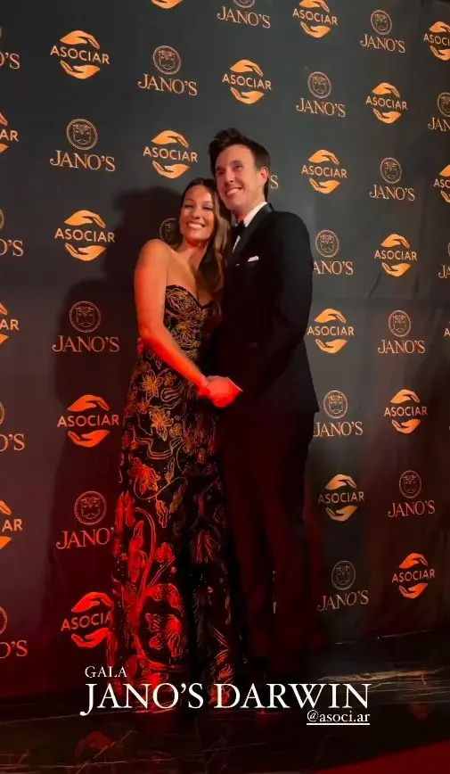 Pampita y Roberto García Moritán en la gala 2024 de ASOCIAR.