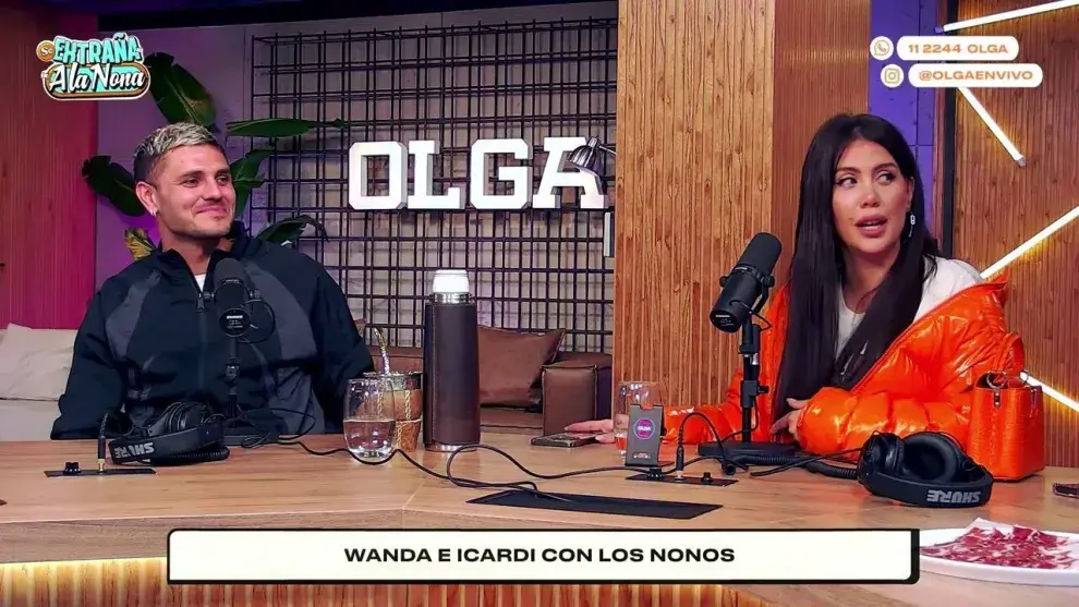 Wanda Nara y Mauro Icardi en Olga.