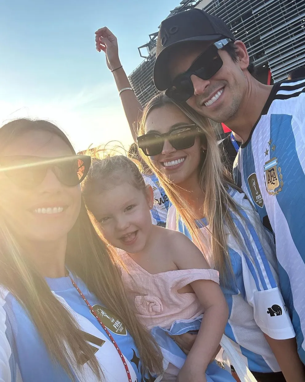 Pampita en la Copa América 2024.