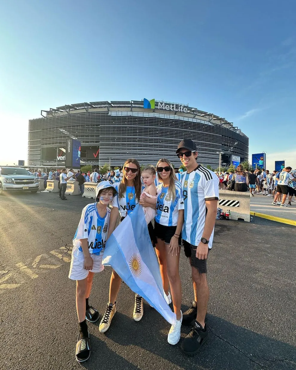 Pampita en la Copa América 2024.