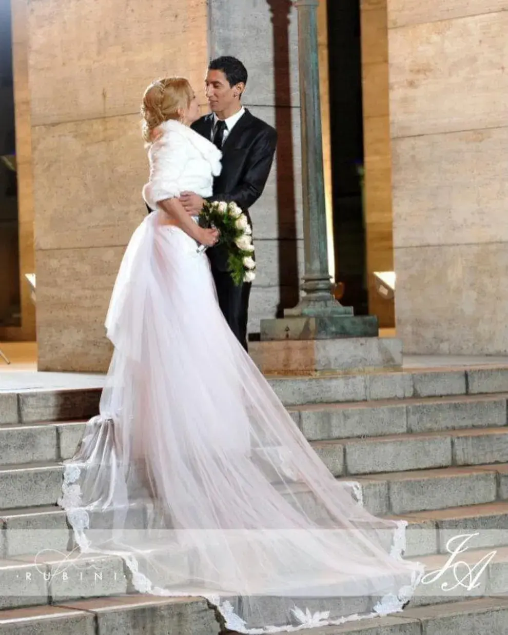 La boda de Jorgelina Cardoso y Ángel Di María.