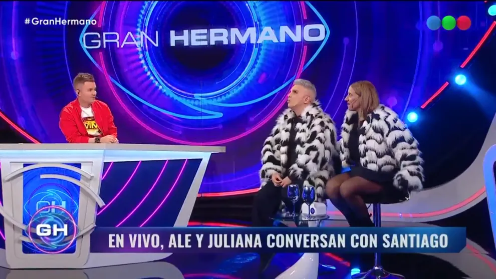 Ale Sergi y Juliana Gattas en Gran Hermano.