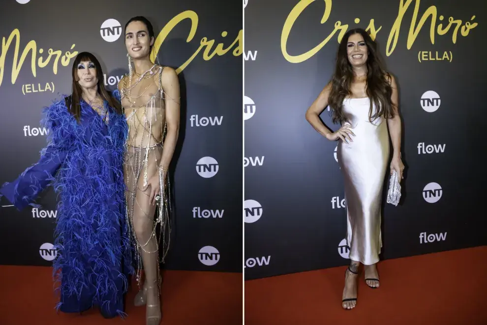 Encuentro de divas: Moria Casán y Flor de la V dijeron presente en el preestreno de la serie Cris Miró (Ella)