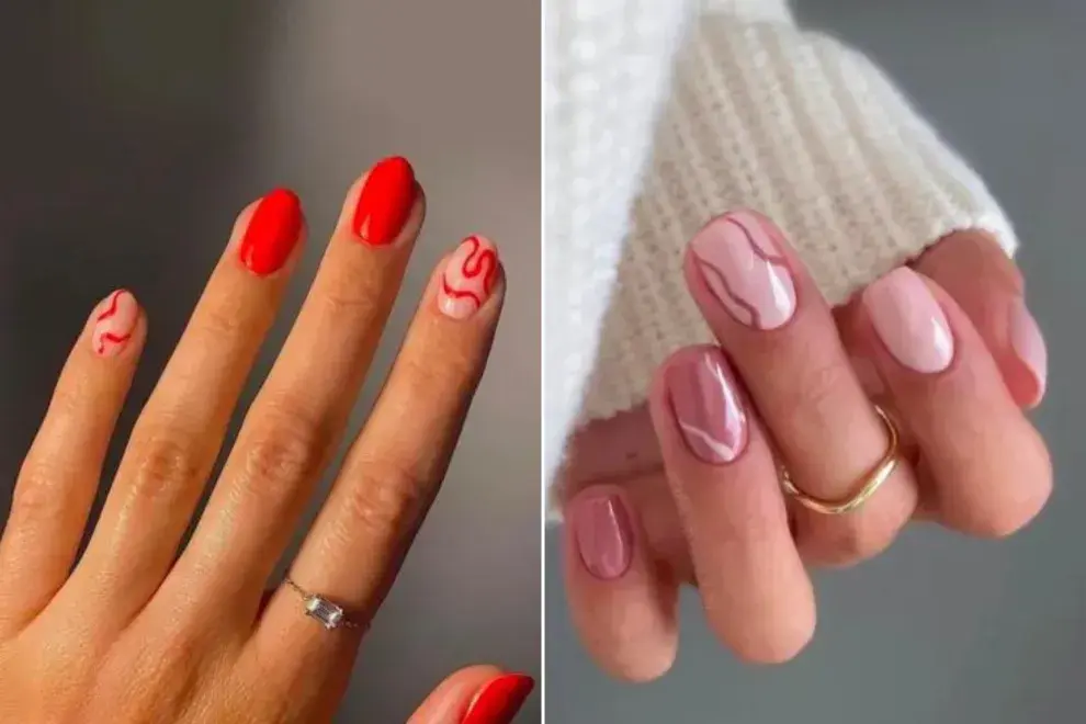 Curve nail art: la tendencia en uñas que está vigente para este invierno.